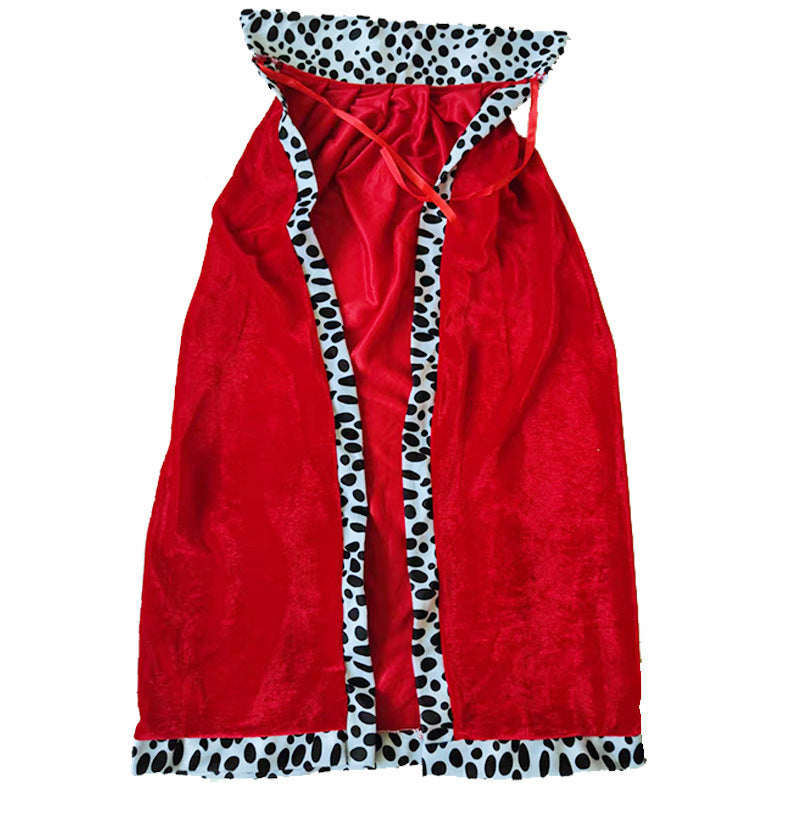 Kids Royal Red Cape – Halloween King & Prince Cloak for Parties, Cosplay & Performances
