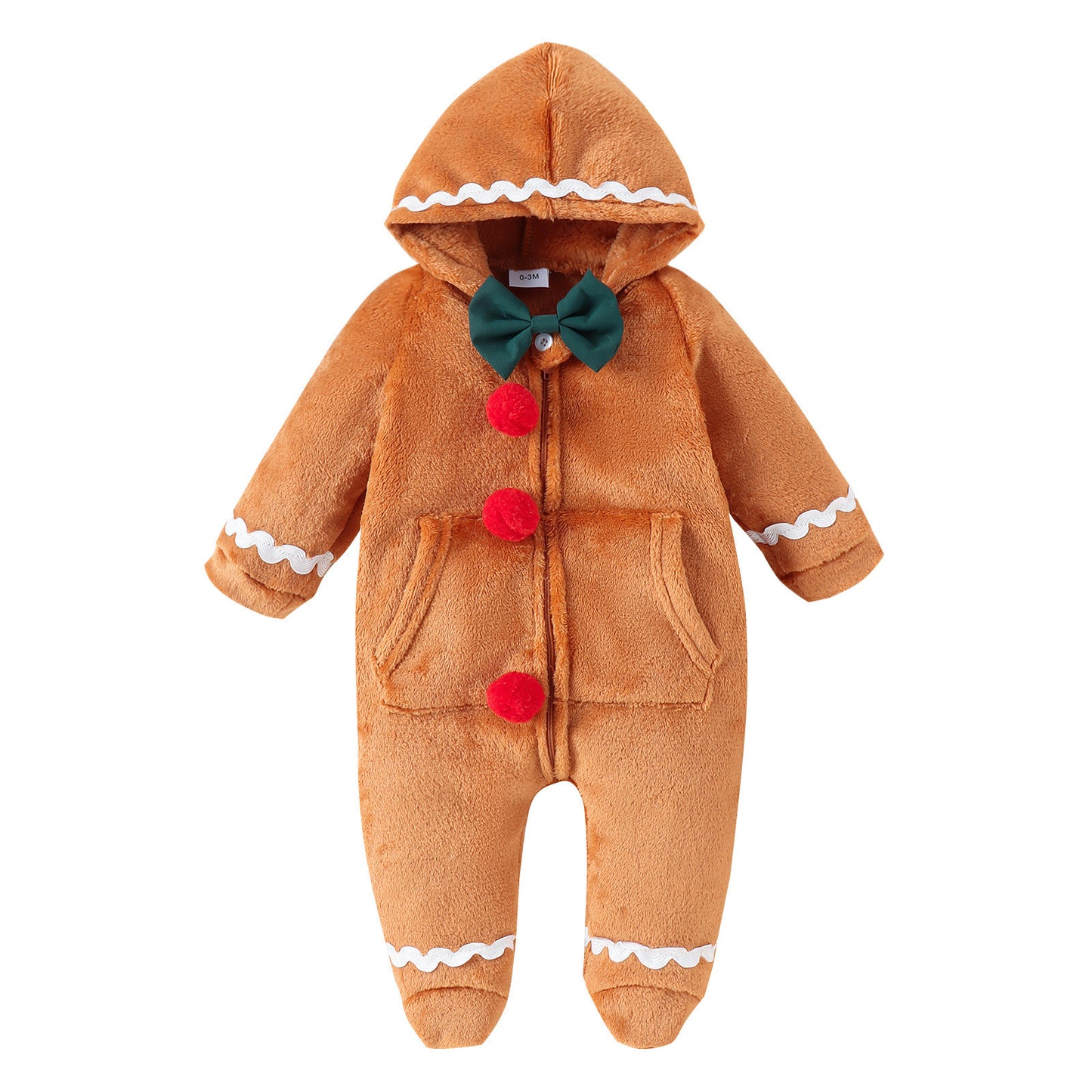Baby Zipper Hooded Jumpsuit