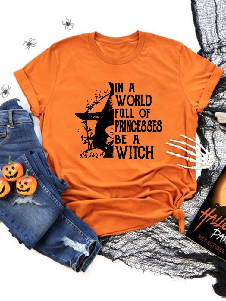 Halloween Fashion Bat Horror Short Sleeves