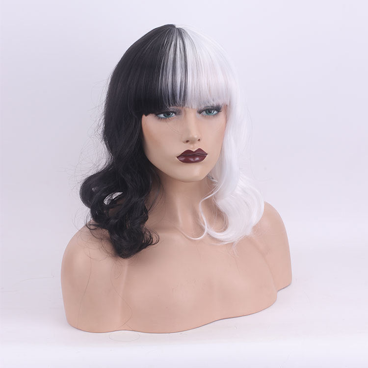 Chemical Fiber Hair High Temperature Silk Headgear Ladies Wig Short Curly Hair Africa