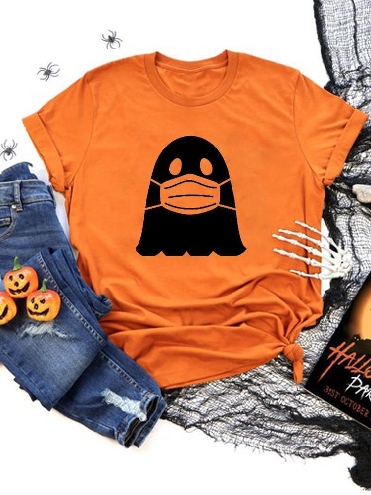 Halloween Fashion Bat Horror Short Sleeves