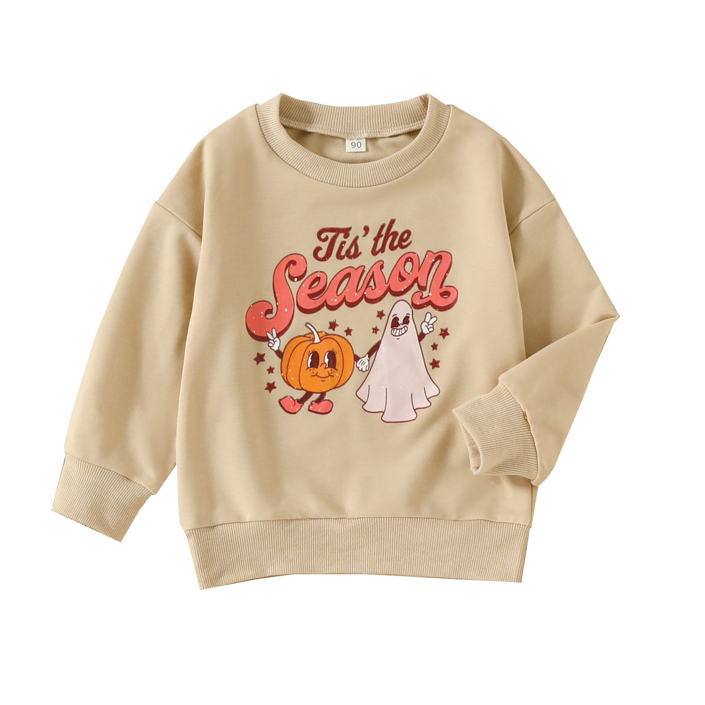 Children's Halloween Cartoon Print Sweatshirt