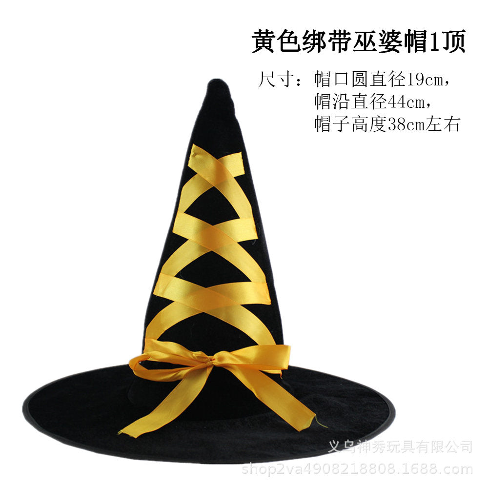 Enchanted Halloween Pumpkin Wizard Hat