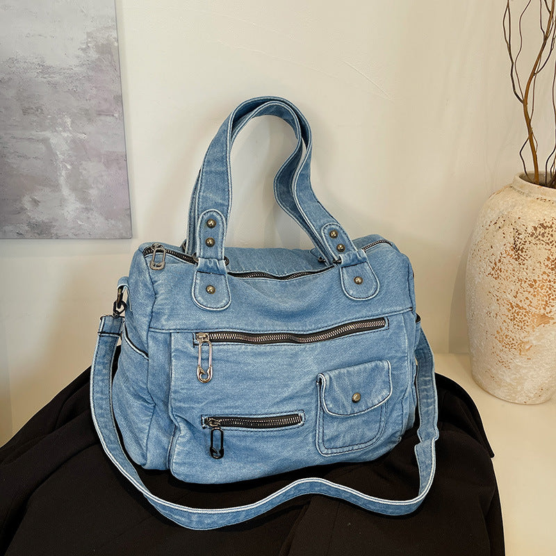 New Women's Retro Casual Handbag Large Capacity