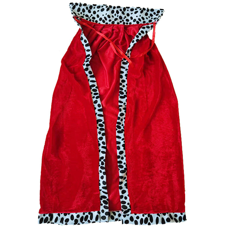 Kids Royal Red Cape – Halloween King & Prince Cloak for Parties, Cosplay & Performances