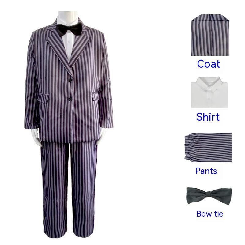 Wednesday Father Halloween Striped Costume