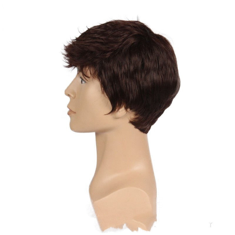 Men's Short Hair Wig Headgear