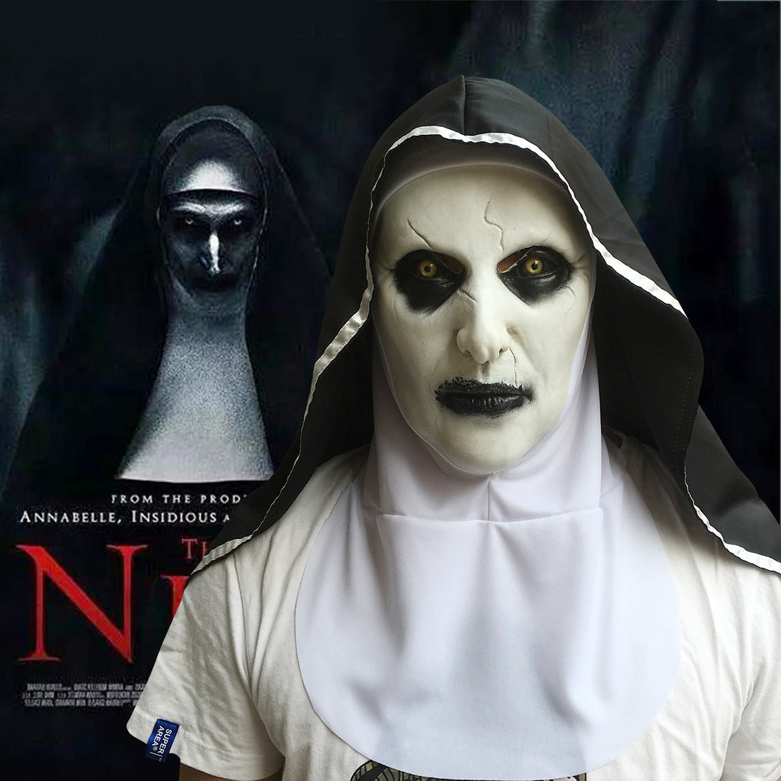 Nun Halloween Mask