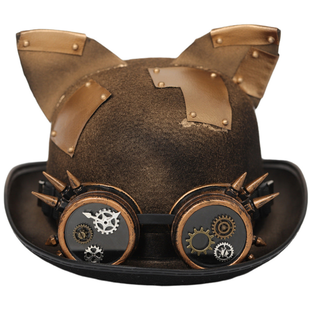 Steampunk Hat featuring Halloween Cat Ears
