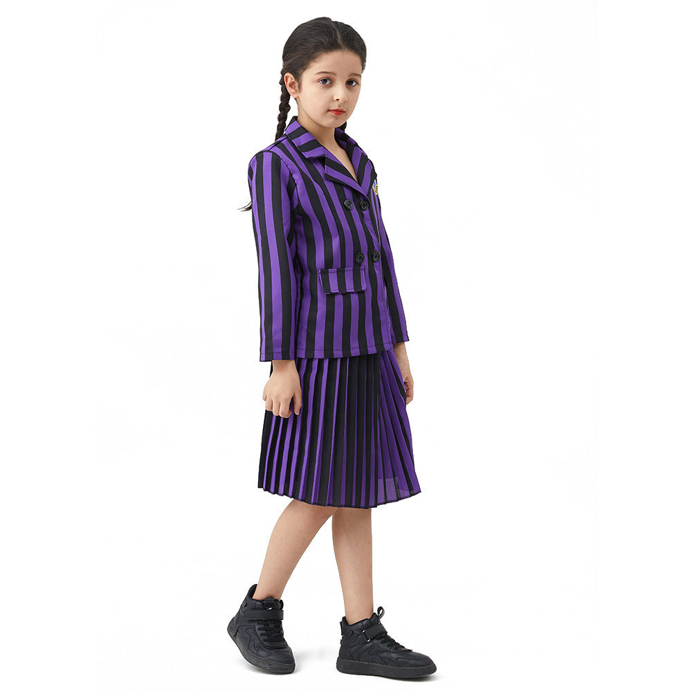 Halloween Wednesday Black Dress Costume