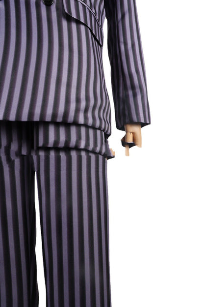 Wednesday Father Halloween Striped Costume