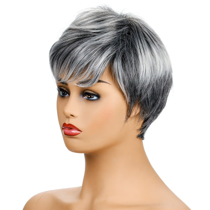 Ladies Fashion Realistic Short Curly Hair Headgear
