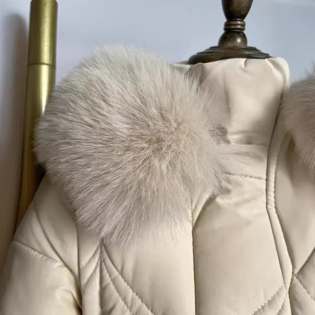 Winter Down Cotton Jacket Women's Mid-length