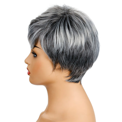 Ladies Fashion Realistic Short Curly Hair Headgear