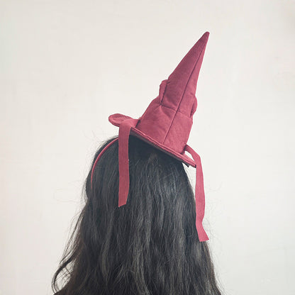 Halloween Day Party Photo Props Magic Witch Hat Headband