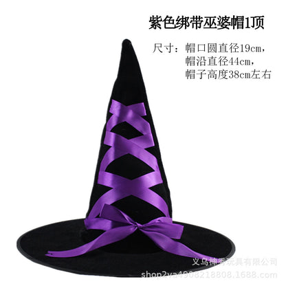 Enchanted Halloween Pumpkin Wizard Hat