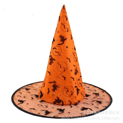 Enchanted Halloween Pumpkin Wizard Hat