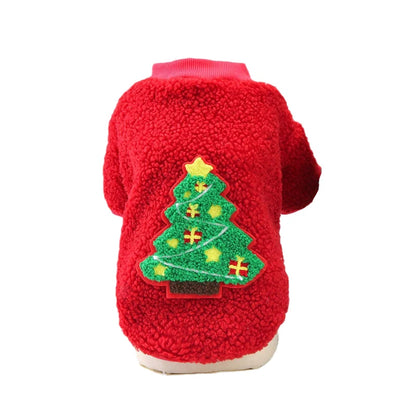 Christmas Puppy Cat Dog Sweater Hoodie Winter Pet Clothes for Small Dogs Pomeranian Shih Tzu Pullovers mascotas Costume Clothing