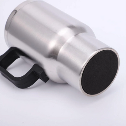 12V Car Heating Cup Double Layer Stainless Steel Insulation Electric Kettle Coffee Mug for Car Accessories