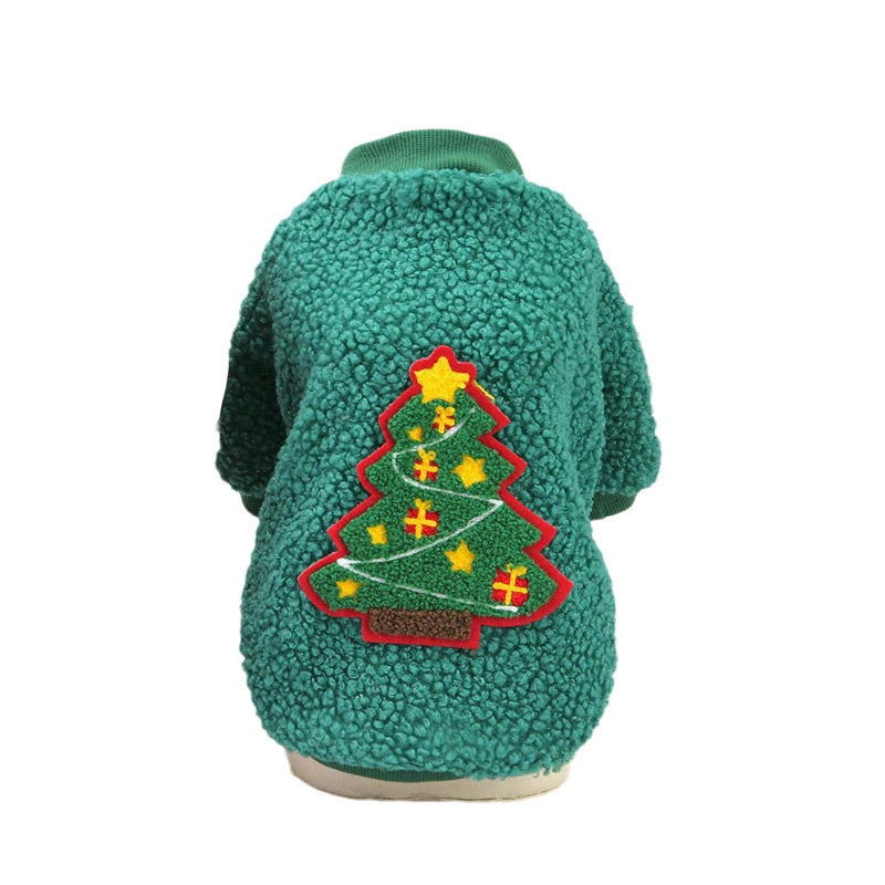 Christmas Puppy Cat Dog Sweater Hoodie Winter Pet Clothes for Small Dogs Pomeranian Shih Tzu Pullovers mascotas Costume Clothing