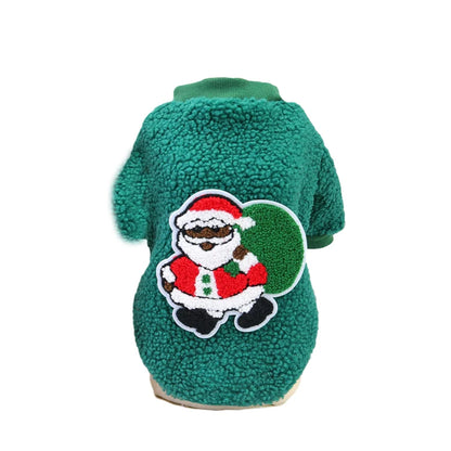 Christmas Puppy Cat Dog Sweater Hoodie Winter Pet Clothes for Small Dogs Pomeranian Shih Tzu Pullovers mascotas Costume Clothing
