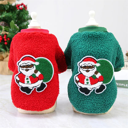 Christmas Puppy Cat Dog Sweater Hoodie Winter Pet Clothes for Small Dogs Pomeranian Shih Tzu Pullovers mascotas Costume Clothing