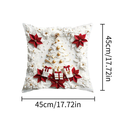 2D Christmas Pillow Cover