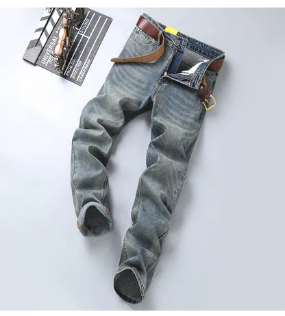 Loose Fit Straight Leg Men's Jeans Csmor Retro Style Summer Spring Fashionable Brand New Arrivals from Mainland China