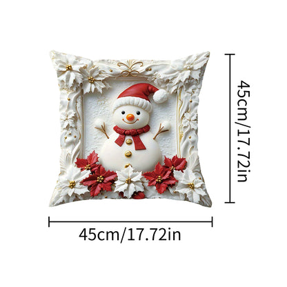 2D Christmas Pillow Cover