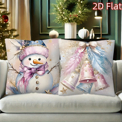 2D Christmas Pillow Cover