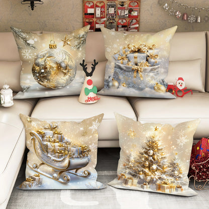 2D Christmas Pillow Cover