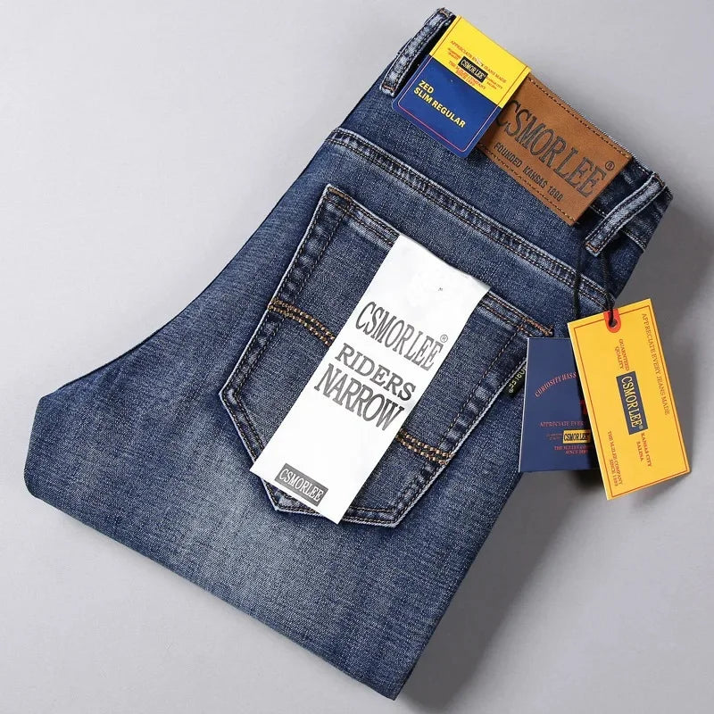 Loose Fit Straight Leg Men's Jeans Csmor Retro Style Summer Spring Fashionable Brand New Arrivals from Mainland China