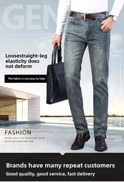 Loose Fit Straight Leg Men's Jeans Csmor Retro Style Summer Spring Fashionable Brand New Arrivals from Mainland China