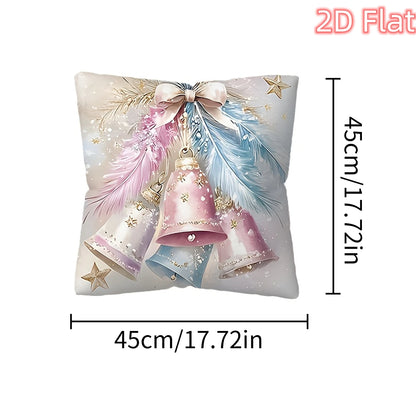 2D Christmas Pillow Cover