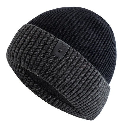New Unisex Winter Hat Fleece Lined Warm Cap Stylish Soft Beanie Hat For Men Women Outdoor Thicken Ski Sports Knitted Hat