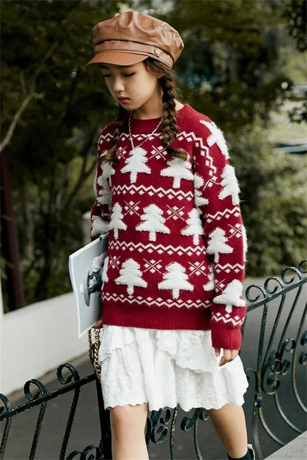 New Christmas Sweater with Neck Boys Girls Children Clothes Winter New Sweaters Top Knitwear Clothes for 3 4 5 7 12 14Years
