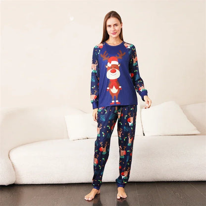 Father Mother Children Baby Sleepwear Daddy Mommy and Me Xmas Pyjamas Clothes 2023 Christmas Deer Family Matching Pajamas Sets