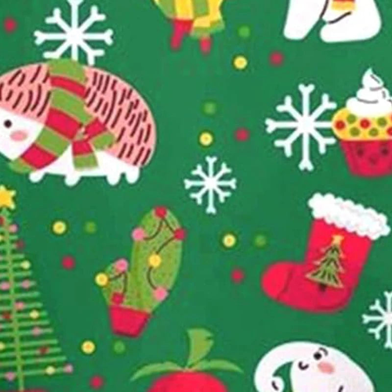 Women Christmas Pajamas Set, Santa Claus Tree Print Short Sleeve Button Closure Shirt with Shorts Sleepwear Loungewear