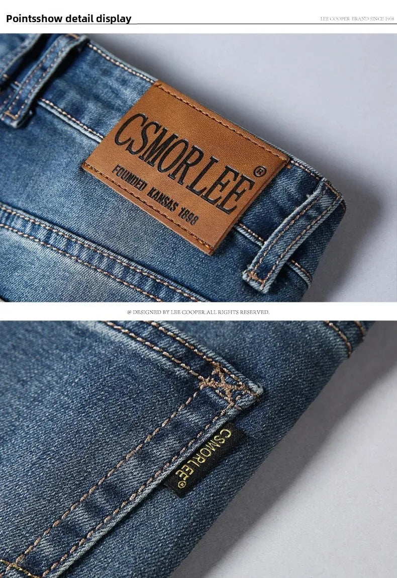 Loose Fit Straight Leg Men's Jeans Csmor Retro Style Summer Spring Fashionable Brand New Arrivals from Mainland China