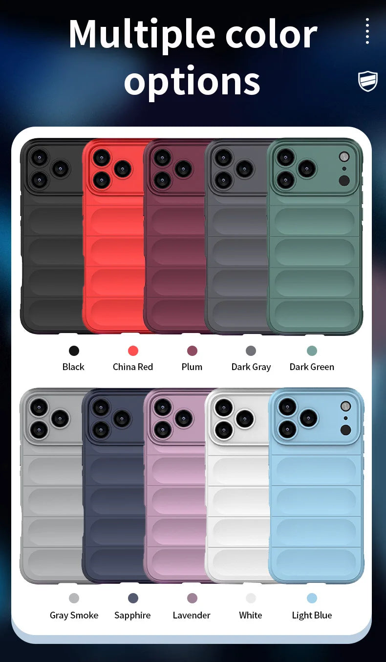 Shockproof Soft Skin Case Phone Cover For iPhone 17 Air 16E 16 15 14 13 12 11 Pro Max Plus Liquid Silicon Protective Coque