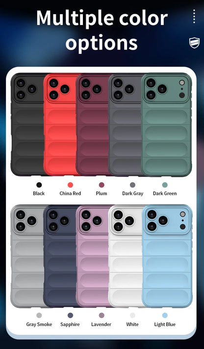 Shockproof Soft Skin Case Phone Cover For iPhone 17 Air 16E 16 15 14 13 12 11 Pro Max Plus Liquid Silicon Protective Coque