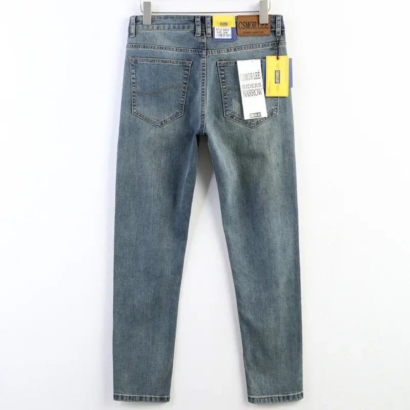 Loose Fit Straight Leg Men's Jeans Csmor Retro Style Summer Spring Fashionable Brand New Arrivals from Mainland China