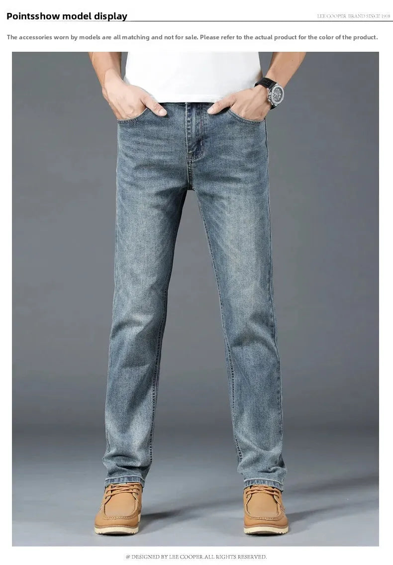 Loose Fit Straight Leg Men's Jeans Csmor Retro Style Summer Spring Fashionable Brand New Arrivals from Mainland China
