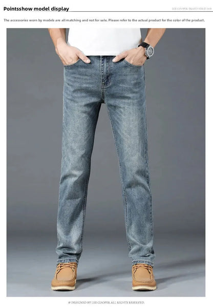 Loose Fit Straight Leg Men's Jeans Csmor Retro Style Summer Spring Fashionable Brand New Arrivals from Mainland China