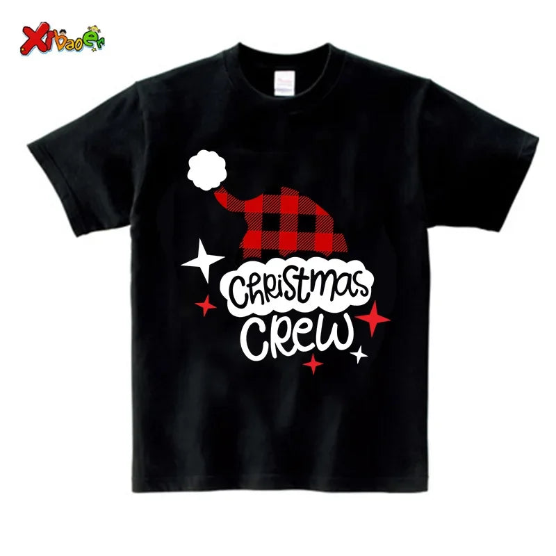 Christmas Pajamas Family Christmas Crew Tshirt FamilyToddler Baby Shirt Holiday Outfits Familia Mother Daughter Matching Clothes