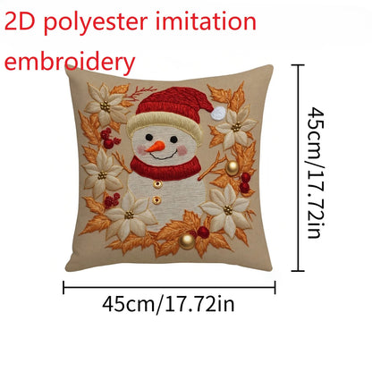 2D Christmas Pillow Cover