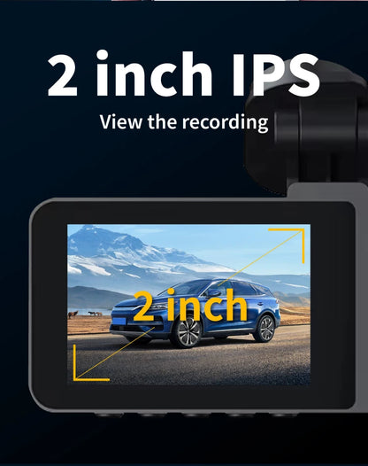 3Lens Car Dvr HD 1080P Dash Cam Front Inside Rear Wide Angle Night Vision G-sensor Loop Recording Camera Vehicle Accessories