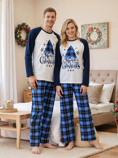 Festive Family Matching Pajamas Set with Reindeer Print and Cozy Plaid Patterns for Christmas Celebrations