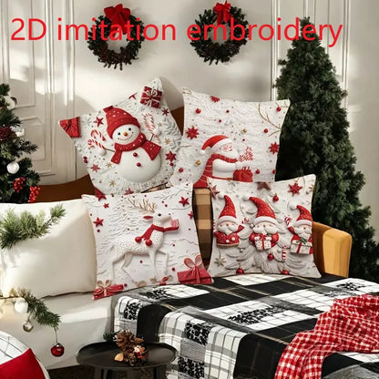 2D Christmas Pillow Cover