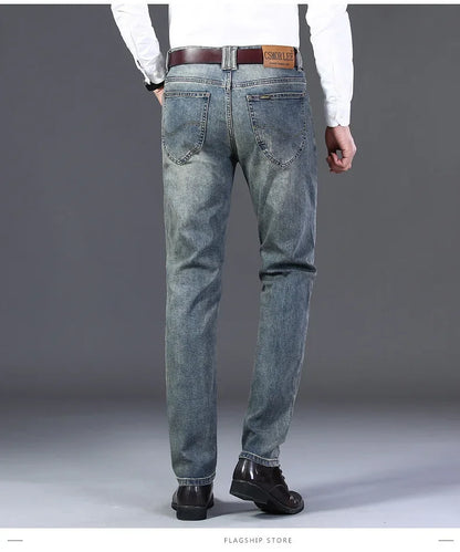 Loose Fit Straight Leg Men's Jeans Csmor Retro Style Summer Spring Fashionable Brand New Arrivals from Mainland China